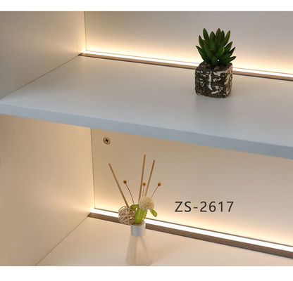 3500K Caldo Bianco Aluminio Incrustato Lampada per Armadio LED per Vitrina