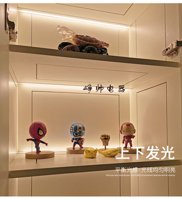 Facile installazione montatura a parete Aluminio LED Light Cabinet con cavo 200CM