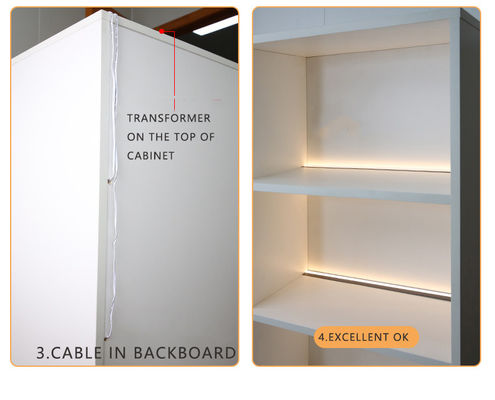 Display cabinet con sensore di movimento con luce a LED