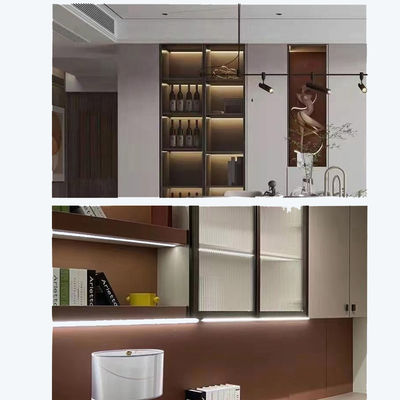 LED sotto illuminazione del gabinetto 3500K 80 CRI Aluminium LED Superficie montata Light Cabinet Con Touch Switch