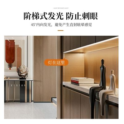 Armadio da cucina a led a striscia elegante 200CM LED Superficie Montabile Armadio Mensola Accento Illuminazione