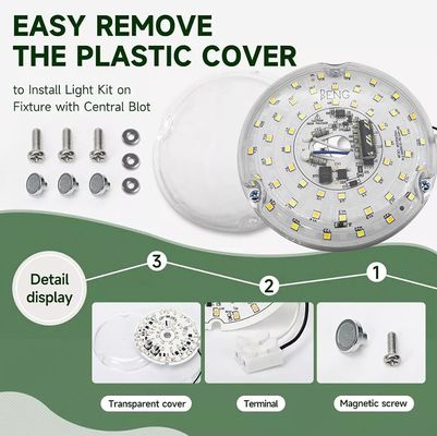 120V 15W driverless Dia 100mm LED Light per Led Fan Light con certificato ETL sostituzione di soffitto di ventole LED