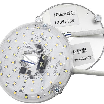 Dia100mm Round Pcb Board 12w 15w AC 110V 120V 230V 3.93' Retrofit Light Kit per soffitto Lampada a scarico di soffitto Ventilatore Lampada di sostituzione pannello PCB 18W 3000K 6000K 1800LM 120V CRI90 Dimmabile