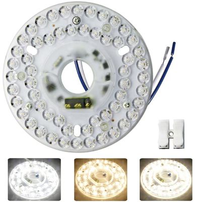 Dia125mm Round Pcb Board 4.9'' LED Retrofit Light Kit 22W Colore 3000K/4500K/6000K CRI90 Per il pannello di sostituzione della luce del ventilatore del soffitto PCB,Light del soffitto LED Retrofit Kit,120V 2200LM,