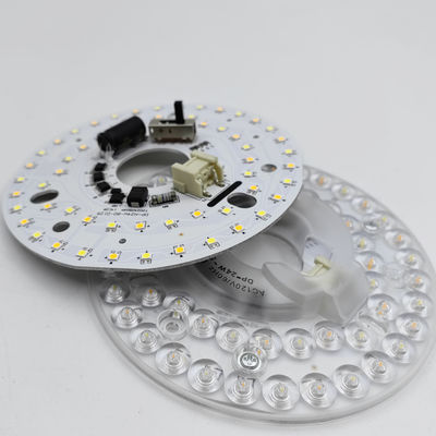 Dia125mm 4.9inch 24W LED Ceiling Fan Light Kit Retrofit Ceiling Light Replacement Kit 5CCT 3000K 3500K 4000K 5000K 6000K Regolabile 12W 18W 24W Switch, 2800LM 120V ETL 2 4 Watt