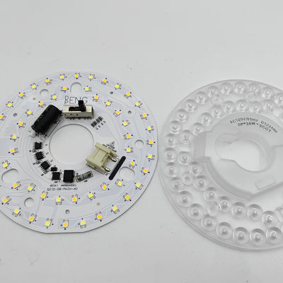 Dia125mm 4.9inch 24W LED Ceiling Fan Light Kit Retrofit Ceiling Light Replacement Kit 5CCT 3000K 3500K 4000K 5000K 6000K Regolabile 12W 18W 24W Switch, 2800LM 120V ETL 2 4 Watt