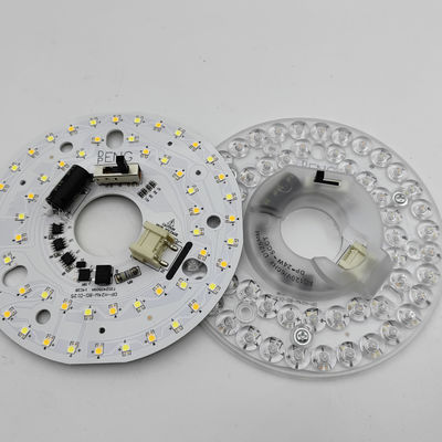 Dia125mm 4.9inch 24W LED Ceiling Fan Light Kit Retrofit Ceiling Light Replacement Kit 5CCT 3000K 3500K 4000K 5000K 6000K Regolabile 12W 18W 24W Switch, 2800LM 120V ETL 2 4 Watt