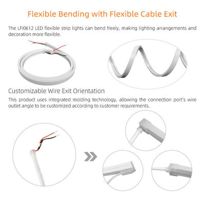 24V/12V.DC 10W Custom Flexible Neon Light Strip Per Decorazione della stanza del soffitto Armadio Illuminazione al neon