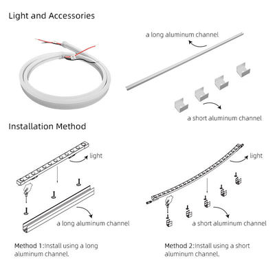 24V/12V.DC 10W Custom Flexible Neon Light Strip Per Decorazione della stanza del soffitto Armadio Illuminazione al neon