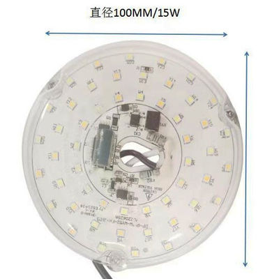 Dia100mm Round Pcb Board 12w 15w AC 110V 120V 230V 3.93' Retrofit Light Kit per soffitto di luce a scarico di soffitto ventilatore di luce di sostituzione pannello PCB 15W 90 Dimmabile