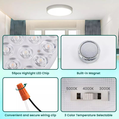 Dia100mm Round Pcb Board 12w 15w AC 110V 120V 230V 3.93' Retrofit Light Kit per soffitto di luce a scarico di soffitto ventilatore di luce di sostituzione pannello PCB 15W 90 Dimmabile