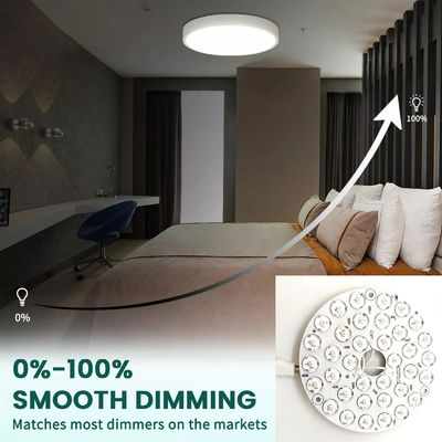 Alta luminosità 230V 15W 110MM 36V 3CCT Parte di ricambio Ventilatore di soffitto PCB Board Driver Meno moduli LED Dimming e regolazione del colore