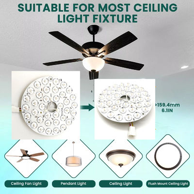 Alta luminosità 230V 15W 110MM 36V 3CCT Parte di ricambio Ventilatore di soffitto PCB Board Driver Meno moduli LED Dimming e regolazione del colore