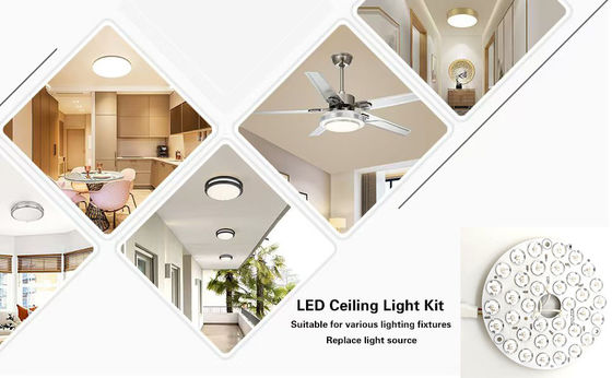 Alta luminosità 230V 15W 110MM 36V 3CCT Parte di ricambio Ventilatore di soffitto PCB Board Driver Meno moduli LED Dimming e regolazione del colore