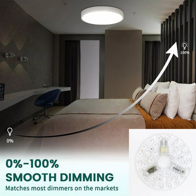 Moduli LED ERP Rosh 5CCT 12W/18W/24W DIP Switch Ventilatore di luce di soffitto con Witch Power Sostituisce il modulo LED