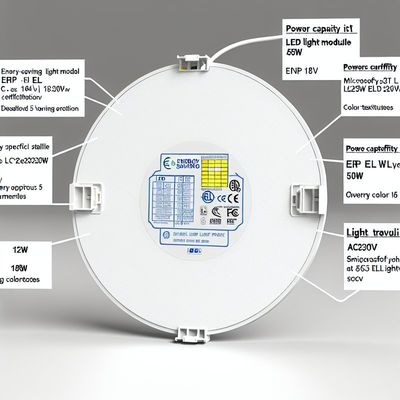 ERP ETL Certified 24W Round LED Panel Light con CCT regolabile
