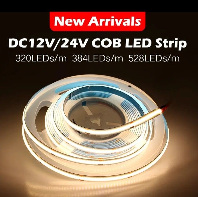 COB Strip Light Car Led Strip Light 320led 384led 480led 528led 768leds RGB COB Led Strip Light Per Profilo In Alluminio