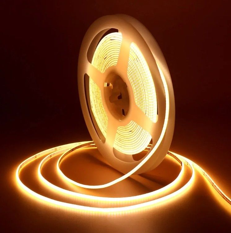 COB Strip Light 320leds 512leds 384leds 480leds Rgb Light Bar 12V 24V impermeabile Flessibile Light Strip