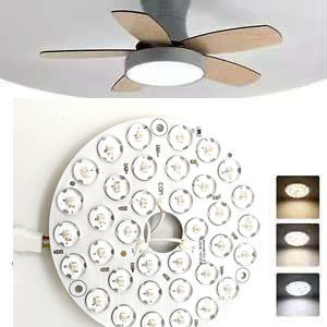 Alta luminosità 230V 15W 110MM 36V 3CCT Parte di ricambio Ventilatore di soffitto PCB Board Driver Meno moduli LED Dimming e regolazione del colore