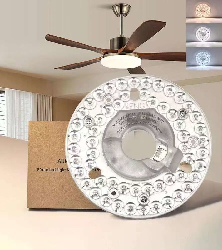 4.92  Universal Ceiling Fan Led Light Sostituzione di Ceiling Fan Flush Mount Ceiling Light, 18W 3CCT 3000K 4000K 6000K 1500LM CRI90 Dimmable Affordable Solution per Hampton Bay Harbor Breeze Hunter