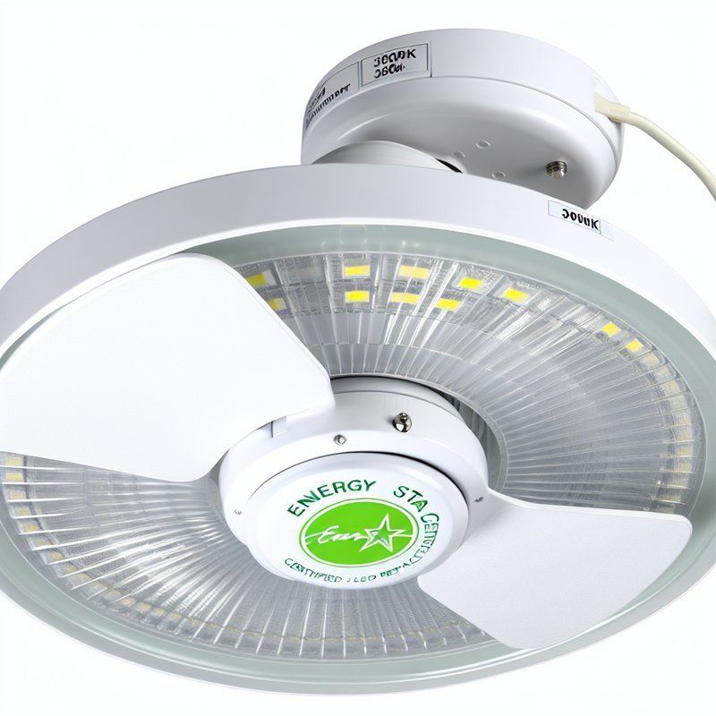 Rimpiazzo della luce a LED del ventilatore di soffitto certificato Energy Star - Bianco 3000K