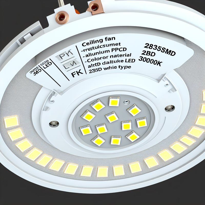 2835 SMD LED sostituzione della luce del ventilatore di soffitto - PCB in alluminio 3000K Energy Star certificato