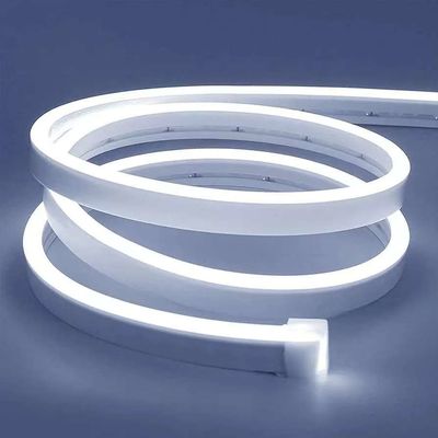 Lumi a striscia bianche a LED 16,4 piedi/5m Neon Light Strip 12V Flex Waterproof Neon LED Strip Silicone LED Neon Rope Light Per cucina camera da letto Decorazione interna esterna Adaptore di alimentazione Non incluso
