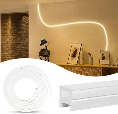 Esterno impermeabile 12/24V Silicone LED Light Strip Per Decorazione Domiciliare Neon LED Strip Light Bianco 16.4ft/5m Neon Light Strip 12V Silicone impermeabile Flessibile LED Neon Rope Lights Per Festival Camera da letto